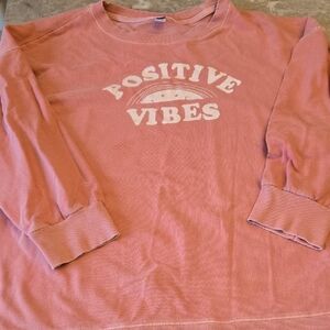 Old Navy Positive Vibes Kids Sweatshirt - Pink